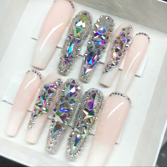SPARKLE - GEL PRESS ON NAILS - XXL BALLERINA - Picture 8 of 8